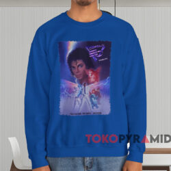 Disney Captain EO Michael Jackson T-shirt 3 Disney Captain Eo Michael Jackson T shirt Blue Sweatshirt