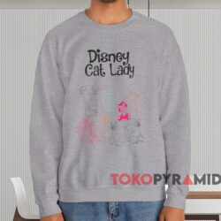 Disney Cat Lady T shirt Grey Sweatshirt