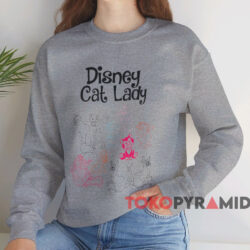 Disney Cat Lady T shirt Grey Sweatshirt