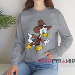Disney Donald Duck Cowboy T-shirt 3 Disney Donald Duck Cowboy T shirt Grey Sweatshirt