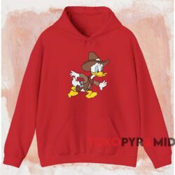 Disney Donald Duck Cowboy T-shirt 2 Disney Donald Duck Cowboy T shirt Red Hoodie