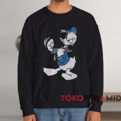 Disney Donald Duck Fighting T-shirt 4 Disney Donald Duck Fighting T shirt Black Sweatshirt