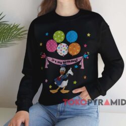 Disney Donald Duck It's My Birthday T-shirt 4 Disney Donald Duck It's My Birthday T shirt Black Sweatshirt