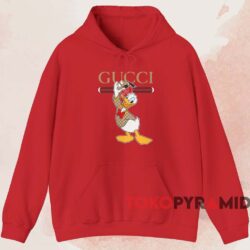 Gucci x Disney Donald Duck T-shirt 2 Disney Donald Duck T shirt Red Hoodie