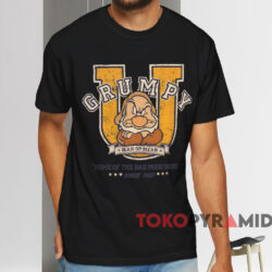 Disney Grumpy University T shirt Black T shirt