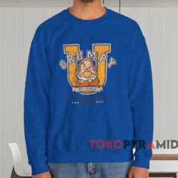 Disney Grumpy University T-shirt 4 Disney Grumpy University T shirt Blue Sweatshirt
