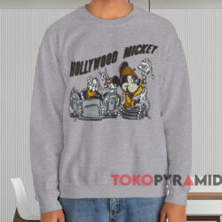 Disney Hollywood Mickey T-shirt 3 Disney Hollywood Mickey T shirt Grey Sweatshirt