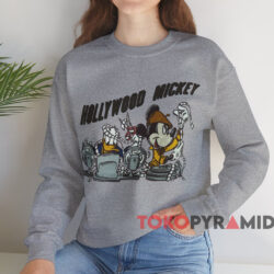 Disney Hollywood Mickey T-shirt 4 Disney Hollywood Mickey T shirt Grey Sweatshirt