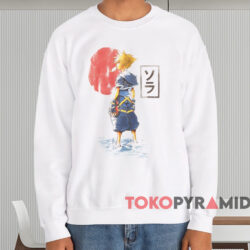 Disney Kingdom Hearts Sora Sun T shirt White Sweatshirt