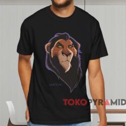 Disney Lion King Scar Head T shirt Black T shirt
