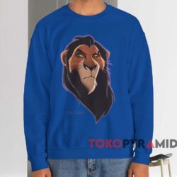 Disney Lion King Scar Head T-shirt 4 Disney Lion King Scar Head T shirt Blue Sweatshirt