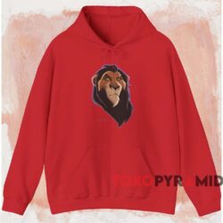 Disney Lion King Scar Head T-shirt 2 Disney Lion King Scar Head T shirt Red Hoodie