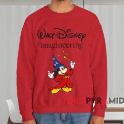 Disney Mickey Imagineering T shirt Red Sweatshirt