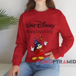 Disney Mickey Imagineering T shirt Red Sweatshirt