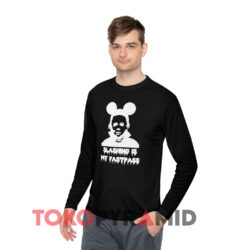 Disney Mickey Michael Myers Slashing Is My Fastpass T-shirt 4 Disney Mickey Michael Myers Slashing Is My Fastpass Black Long sleeved