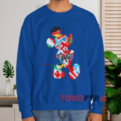 Disney Mickey Mouse Epcot T-shirt 3 Disney Mickey Mouse Epcot T shirt Blue Sweatshirt