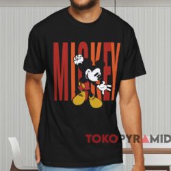 Disney Mickey Mouse Jump T shirt Black T shirt