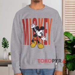 Disney Mickey Mouse Jump T shirt Grey Sweatshirt