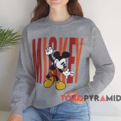 Disney Mickey Mouse Jump T shirt Grey Sweatshirt