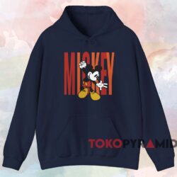 Disney Mickey Mouse Jump T shirt Navy Hoodie