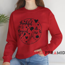 Disney Thankful And Magical T-shirt 4 Disney Thankful And Magical T shirt Red Sweatshirt