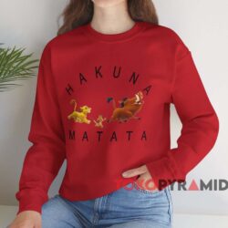 Disney The Lion King Hakuna Matata T-shirt 3 Disney The Lion King Hakuna Matata T shirt Red Sweatshirt