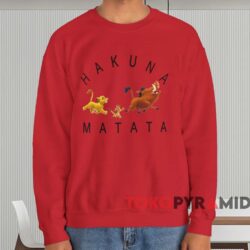 Disney The Lion King Hakuna Matata T-shirt 4 Disney The Lion King Hakuna Matata T shirt Red Sweatshirt