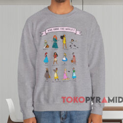 Princess Disney Who Runs The World T-shirt 4 Disney Who Runs The World T shirt Grey Sweatshirt