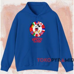 Disney World Epcot Center Mickey Mouse T-shirt 2 Disney World Epcot Center Mickey Mouse T shirt Blue Hoodie