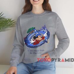 Disney World Mickey Where Magic Lives T-shirt 4 Disney World Mickey Where Magic Lives T shirt Grey Sweatshirt