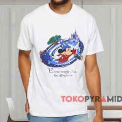 Disney World Mickey Where Magic Lives T shirt White T shirt