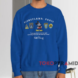 Disneyland Paris Mickey Mouse Logo T-shirt 4 Disneyland Paris Mickey Mouse Logo T shirt Blue Sweatshirt