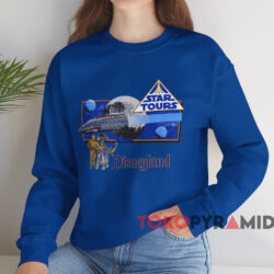Disneyland Star Wars Star Tours T-shirt 3 Disneyland Star Wars Star Tours T shirt Blue Sweatshirt