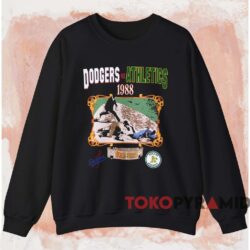 Dodgers Vs Athletics 1988 World Series Shirt Black Sweatshirt