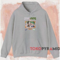 Dodgers Vs Athletics 1988 World Series Shirt Grey Hoodie