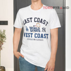 Dodgers Vs Yankees Ash 2024 World Series Matchup White T shirt