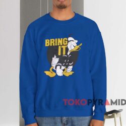 Donald Duck Bring It T-shirt 3 Donald Duck Bring It T shirt Blue Sweatshirt