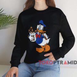 Donald Duck Christmas Candy T-shirt 3 Donald Duck Christmas Candy T shirt Black Sweatshirt