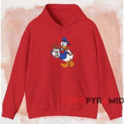 Donald Duck Christmas Candy T-shirt 2 Donald Duck Christmas Candy T shirt Red Hoodie