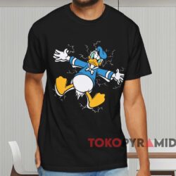 Donald Duck Lightning T shirt Black T shirt