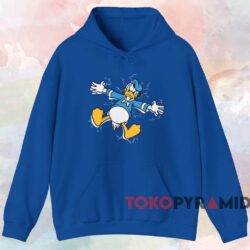Donald Duck Lightning T-shirt 2 Donald Duck Lightning T shirt Blue Hoodie