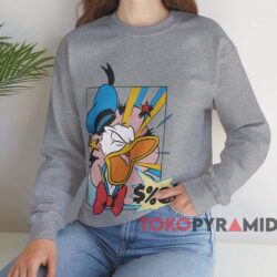 Donald Duck Pop Angry T-shirt 4 Donald Duck Pop Angry T shirt Grey Sweatshirt