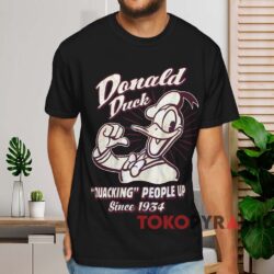 Donald Duck Quacking People Up Since 1934 T shirt Black T shirt