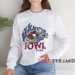 Donald Duck The Fowl Side T-shirt 3 Donald Duck The Fowl Side T shirt White Sweatshirt