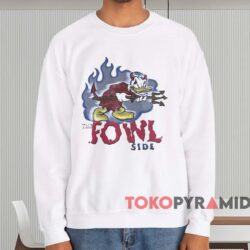 Donald Duck The Fowl Side T-shirt 4 Donald Duck The Fowl Side T shirt White Sweatshirt