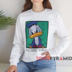 Donald Duck Walt Disney World T shirt White Sweatshirt