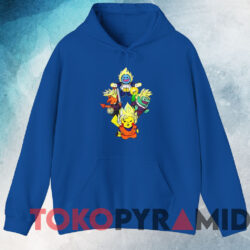 Dragon Ball In Pokemon T-shirt 3 Dragon Ball In Pokemon T shirt Blue Hoodie