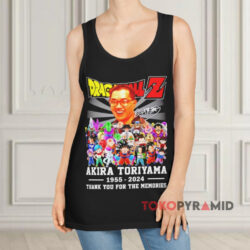 Dragon Ball Z Akira Toriyama 1955 2024 Thank You For The Memories Black Tank Top