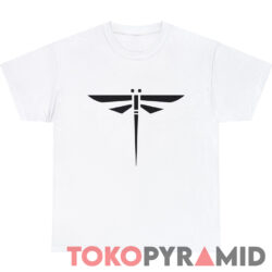 Dragonfly Illustration Vintage T shirt White