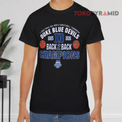 Duke 2026 Acc Champions Back To Back Black T shirt